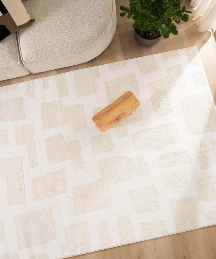 Nordic Weavers Scandinavisch vloerkleed - Contour Stone crème - 80x150