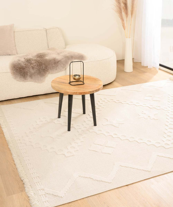 Nordic Weavers Japandi vloerkleed - Knit Fusion Wit - 240x340 cm