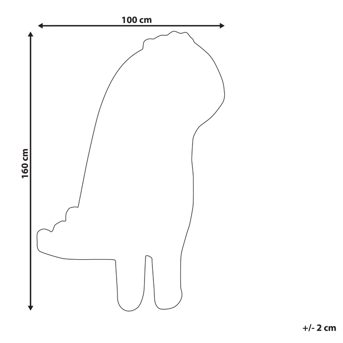 Beliani - DINO - Vloerkleed - Grijs - 100 x 160 cm - Wol