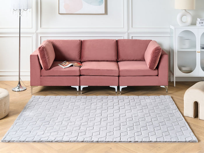 Beliani-THATTA-Shaggy vloerkleed-Grijs-160 x 230 cm-Polyester