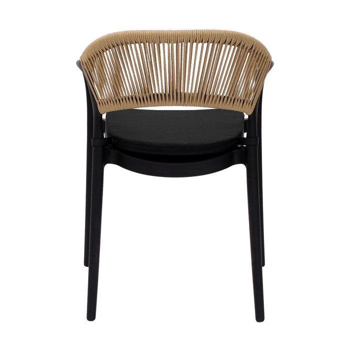 Kick tuinstoel Coco - Zwart|Beige