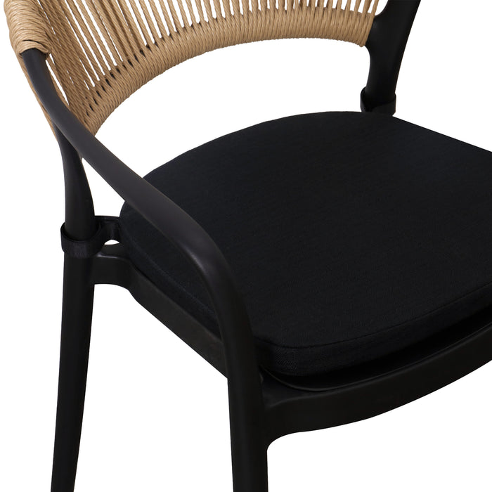 Kick tuinstoel Coco - Zwart|Beige