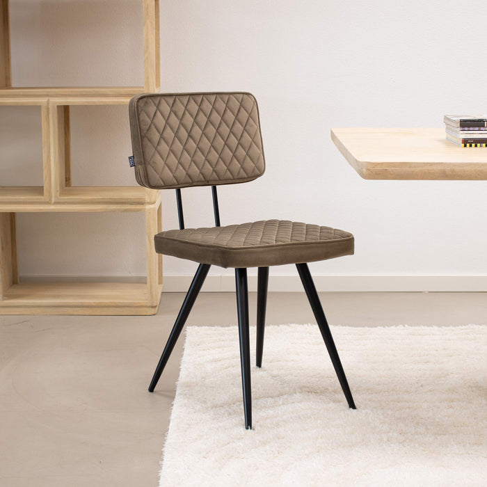 Kick eetkamerstoel Toby - Taupe