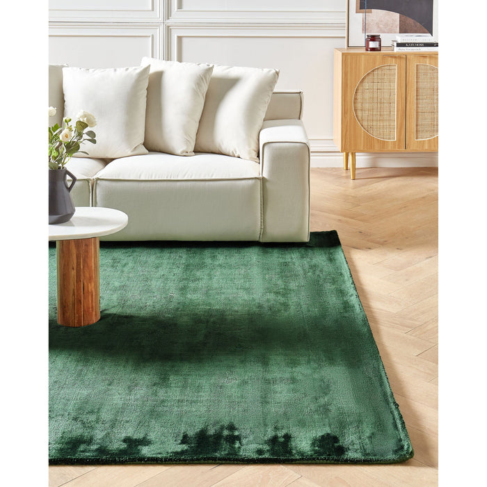 Beliani-GESI II-Laagpolig vloerkleed-Donkergroen-200 x 300 cm-Viscose