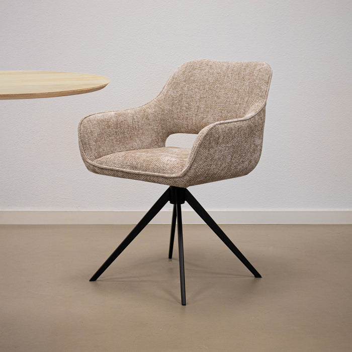 Kick draaistoel Nori - Champagne