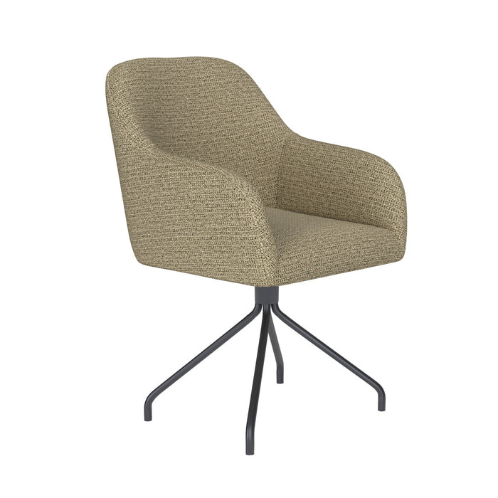 Giga Meubel - Eetkamerstoel Geel - Metaal Draaibaar - Otis