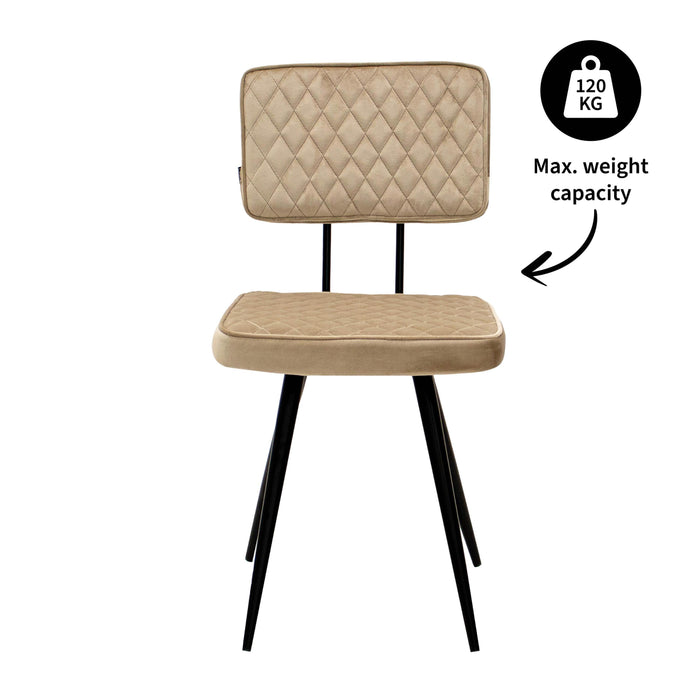 Kick eetkamerstoel Toby - Champagne