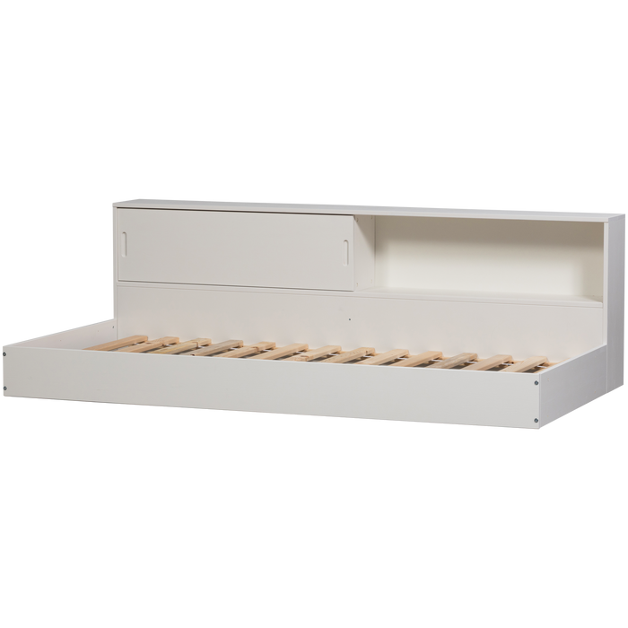 WOOOD Carter Bed - Grenenhout - Wit - 90x200