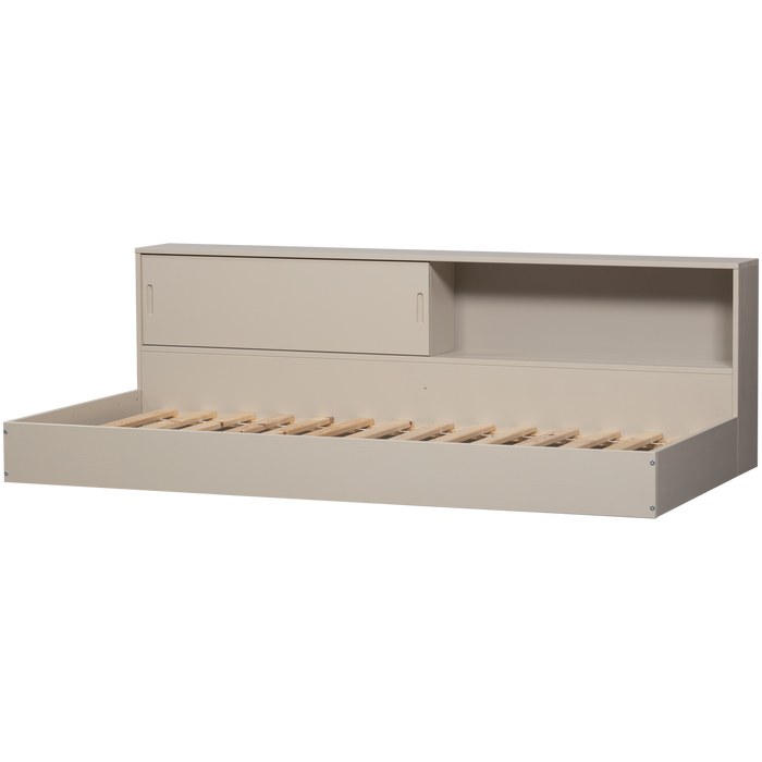 WOOOD Carter Bed - Grenenhout - Dust|Beige - 90x200