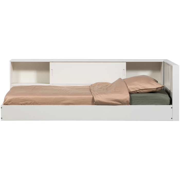 WOOOD Carter Hoekbed Links|Rechts - Grenenhout - Wit - 90x200