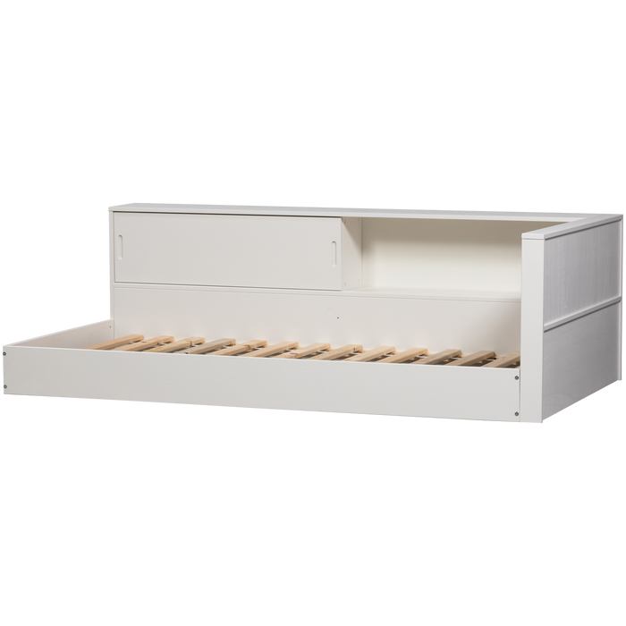 WOOOD Carter Hoekbed Links|Rechts - Grenenhout - Wit - 90x200