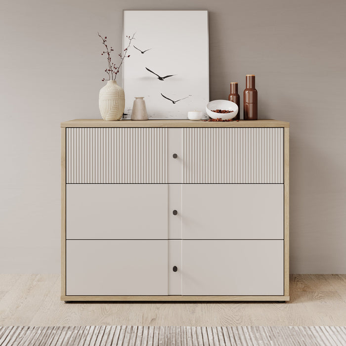 Meubella - Ladekast Riggs - Beige - 105 cm