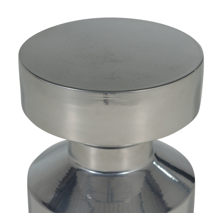 WOOOD Ferry Bijzettafel - Metaal - Chrome - 47x30x30