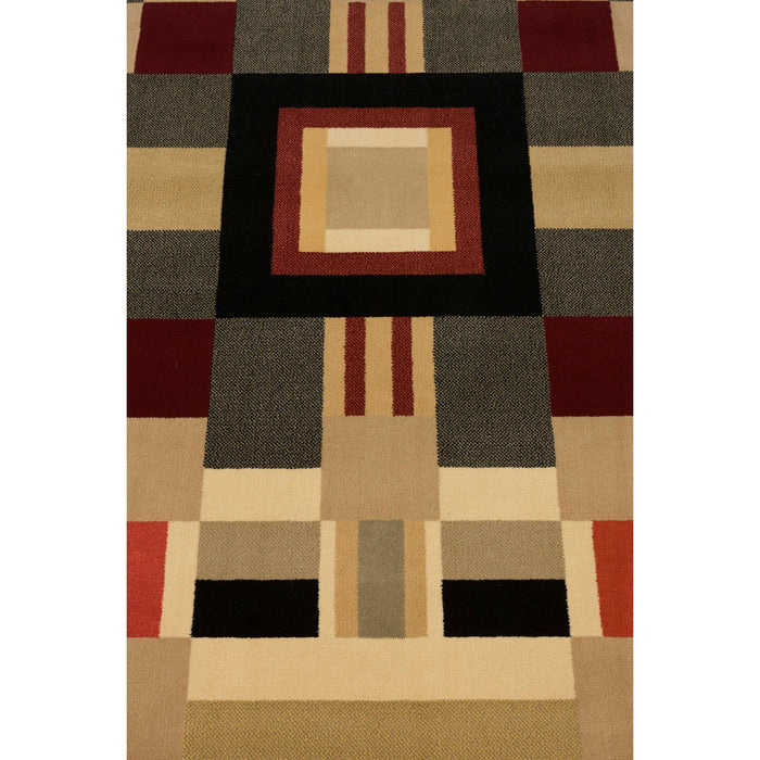 Bold Monkey Urban Maze Vloerkleed 200x200 cm - Meerkleurig