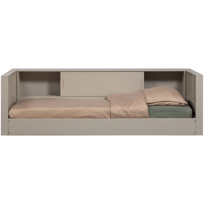 WOOOD Carter Bedbank - Grenenhout - Dust|Beige - 90x200