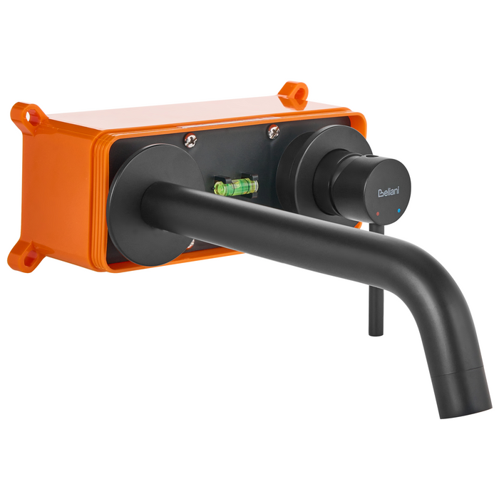 Beliani - TRAFUL - Wandgemonteerde mengkraan - Zwart - Messing