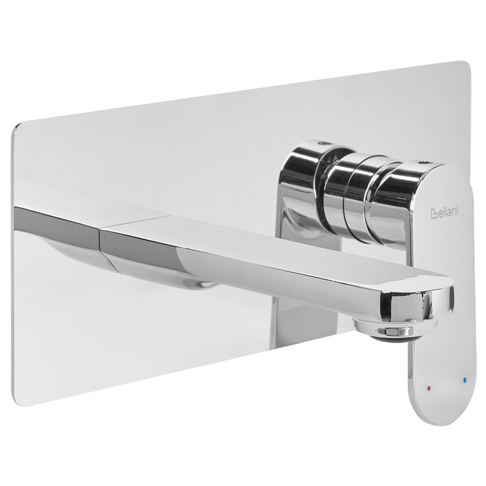 Beliani - CHUNGARA - Wandgemonteerde mengkraan - Zilver - Messing