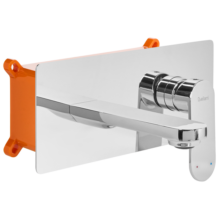 Beliani - CHUNGARA - Wandgemonteerde mengkraan - Zilver - Messing