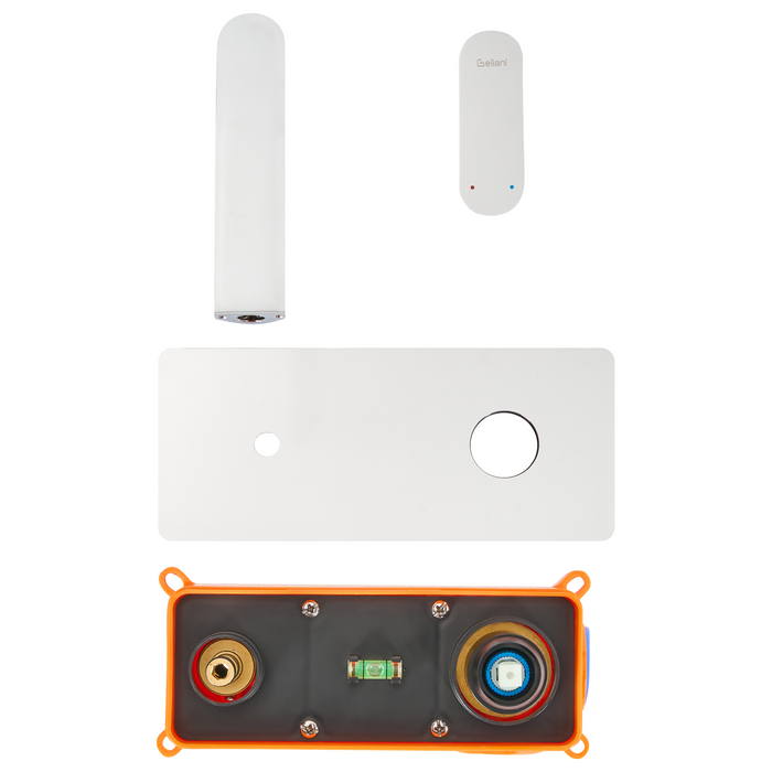 Beliani - CHUNGARA - Wandgemonteerde mengkraan - Zilver - Messing