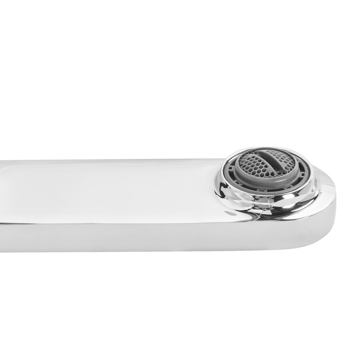 Beliani - CHUNGARA - Wandgemonteerde mengkraan - Zilver - Messing