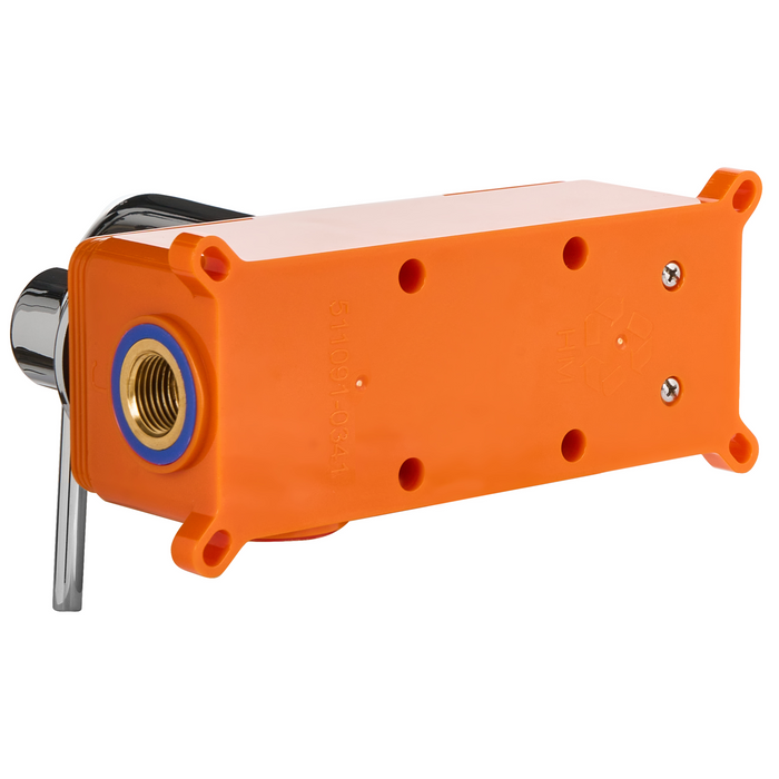 Beliani - TRAFUL - Wandgemonteerde mengkraan - Zilver - Messing