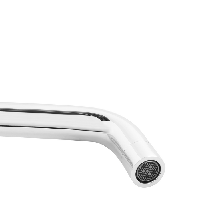 Beliani - TRAFUL - Wandgemonteerde mengkraan - Zilver - Messing