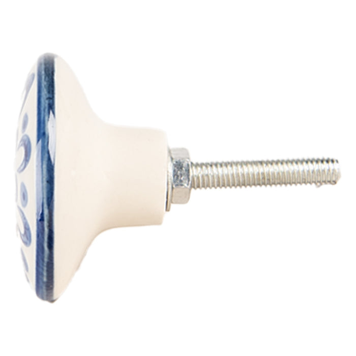 Clayre & Eef Deurknop Ø 4x3 cm Beige Keramiek