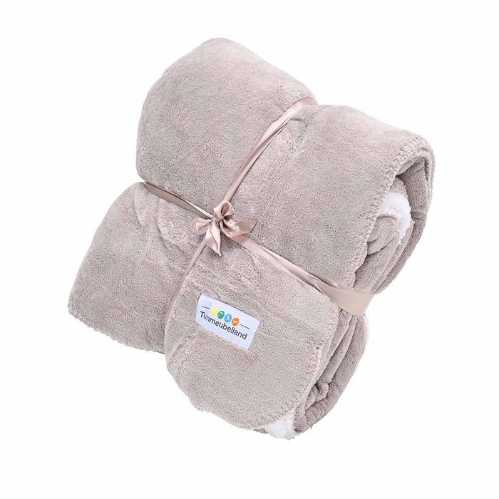 Tuinmeubelland Fleece deken 170x130 cm - zand