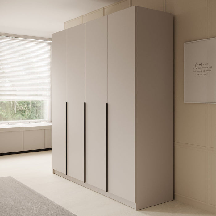 Meubella - Kledingkast Sabre - Beige - 200 cm