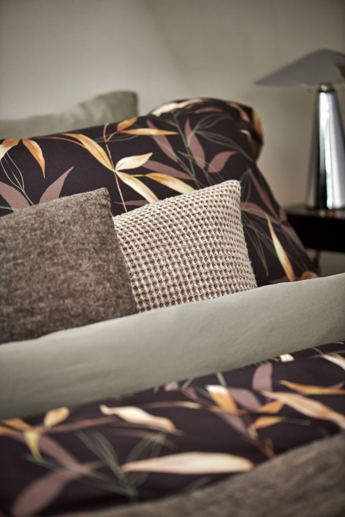 Zen Garden Dekbedovertrek Dark Chocolate | 140 x 200|220 cm | Bruin