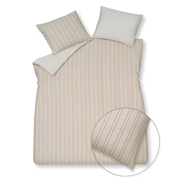 Dekbedovertrek Pure 75 Multi | 240 x 200|220 cm | Beige | Roze