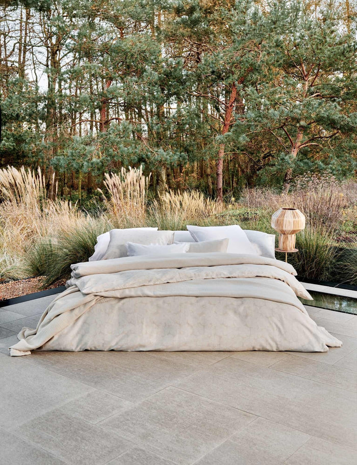 Pure 93 Dekbedovertrek Stone | 200 x 200|220 cm | Beige | Satijnkatoen