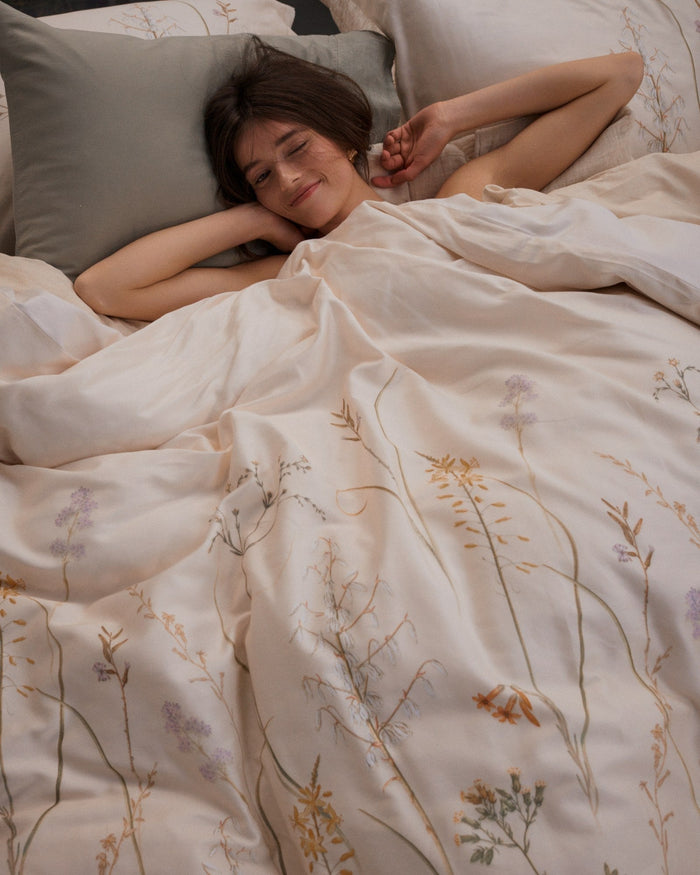 Soothing Dreams Dekbedovertrek Sand | 200 x 200|220 cm | Beige