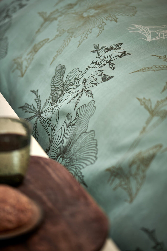 Green Gift Dekbedovertrek Smoke Green | 240 x 200|220 cm | Groen