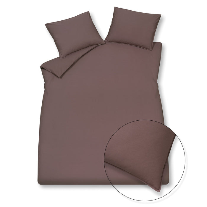 Washed Cotton Dekbedovertrek Peppercorn | 140 x 200|220 cm | Paars