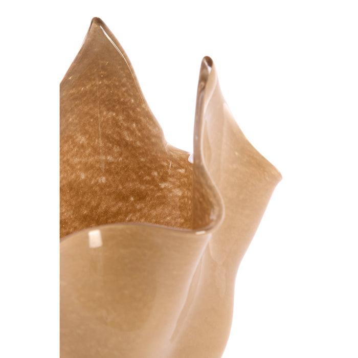 Light & Living Light&living Vaas Ø42x53 cm AIORA glas melk beige