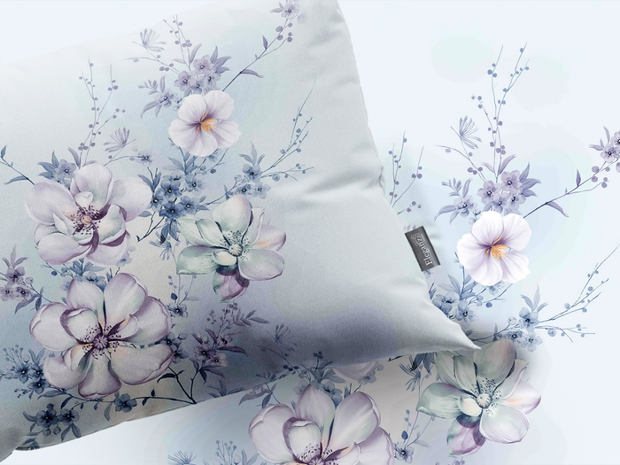 Eleganzzz Dekbedovertrek Micropercal Spring Dreams - blue