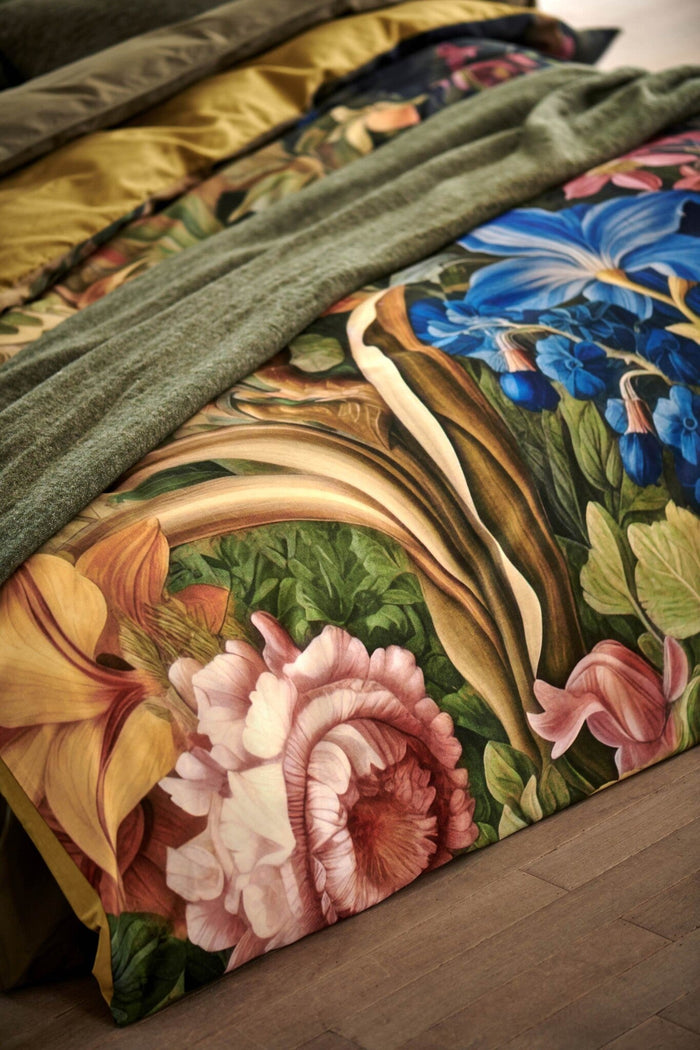 Mystic Garden Dekbedovertrek | 140 x 200|220 cm | Groen | Geel | Goud