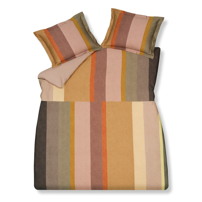 Reveal Dekbedovertrek | 200 x 200|220 cm | Bruin | Groen | Geel | Goud