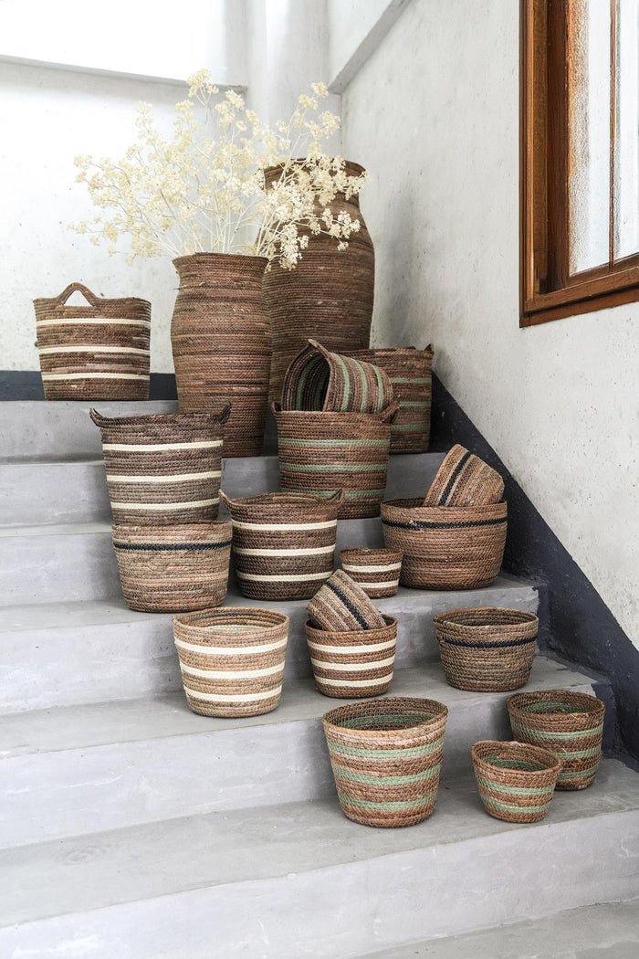 PTMD Mand Takeea - 26x26x20 cm - Gras - Naturel