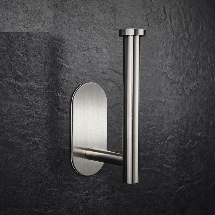 XIVADA Toiletrolhouder Nino - Rvs - Zelfklevend - Zilver