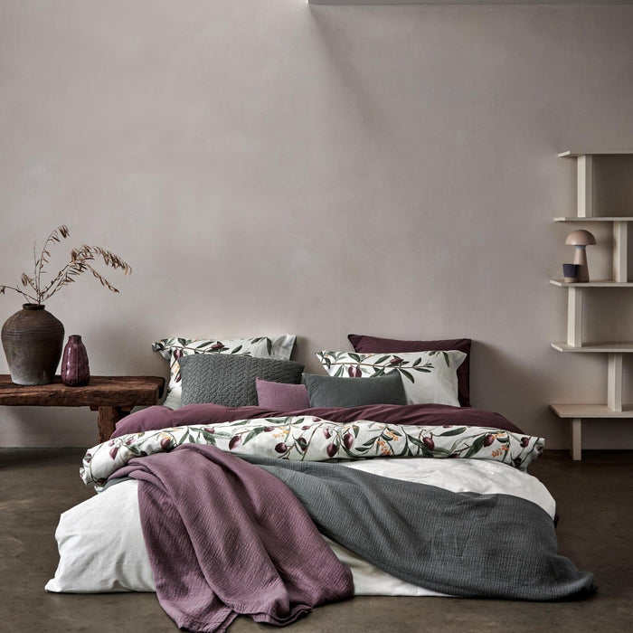 Olive Dekbedovertrek | 200 x 200|220 cm | Groen | Satijnkatoen