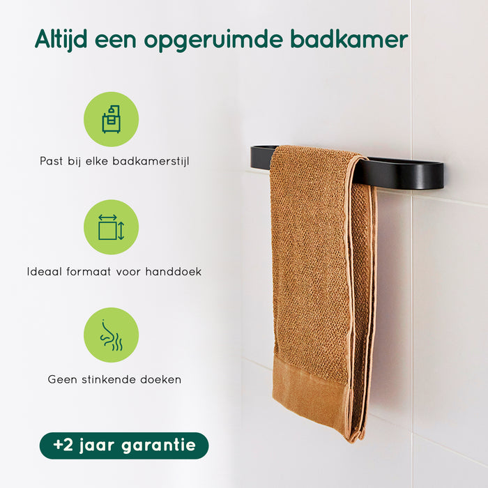 XIVADA Handdoekrek Chio - Inclusief schroeven - Plakstrip - Rvs - 50 CM