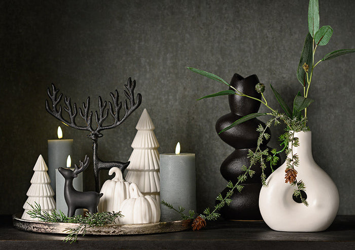 SVJ Kaars LED - 10x10x10 cm - Wax - Champagne