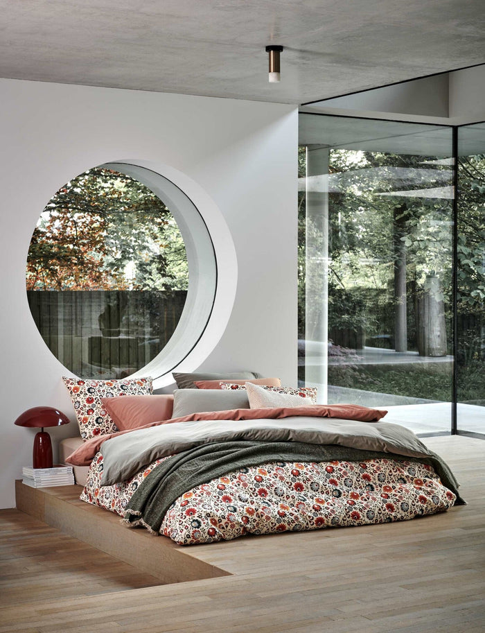 Pure 84 Dekbedovertrek Rose Dawn | 200 x 200|220 cm | Bruin | Roze