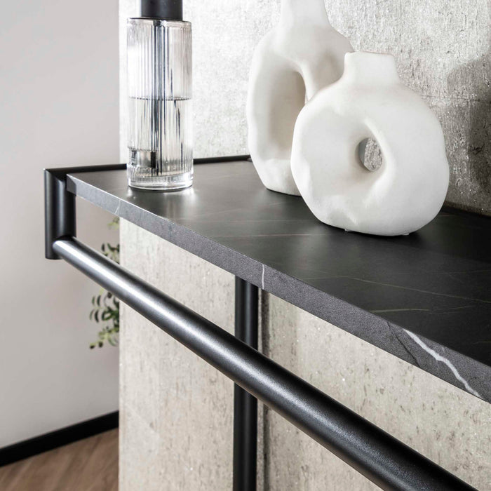 Fraaai Weiss kapstok 20 haaks hoog roede-hoedenplank - zwart|bruin