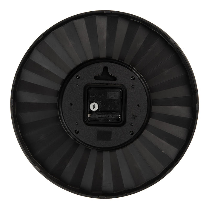 Gabriël Wandklok Ø 31x5 cm Beige Kunststof