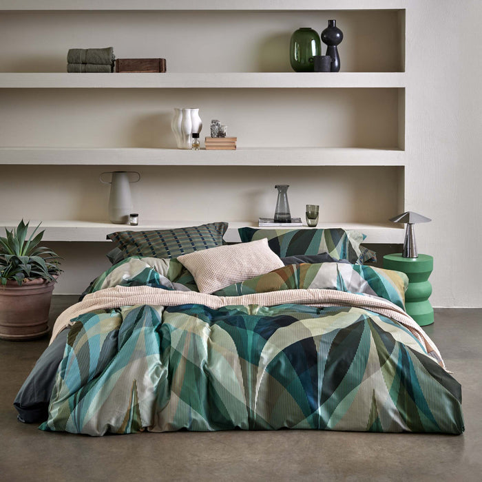 Celestial Dekbedovertrek | 200 x 200|220 cm | Groen | Blauw