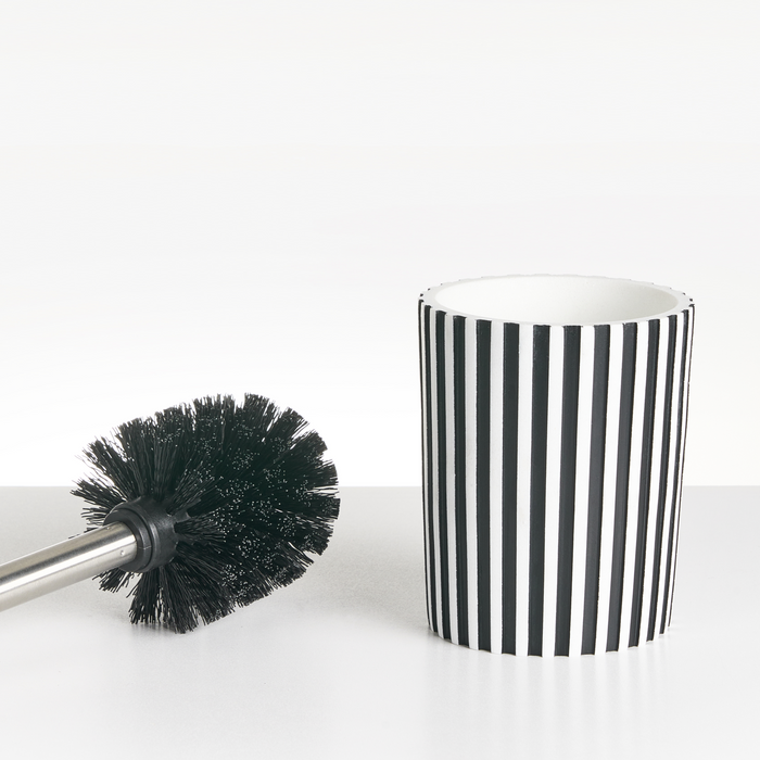 Beliani - LIRCAY - Badkameraccessoireset - Zwart|Wit - Polyresin