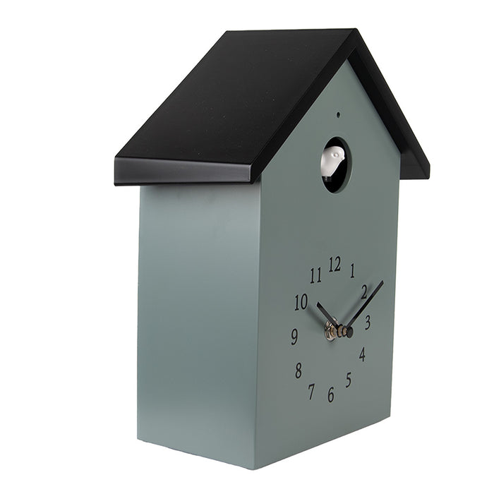 Clayre & Eef Koekoeksklok 20x10x26 cm Groen Kunststof
